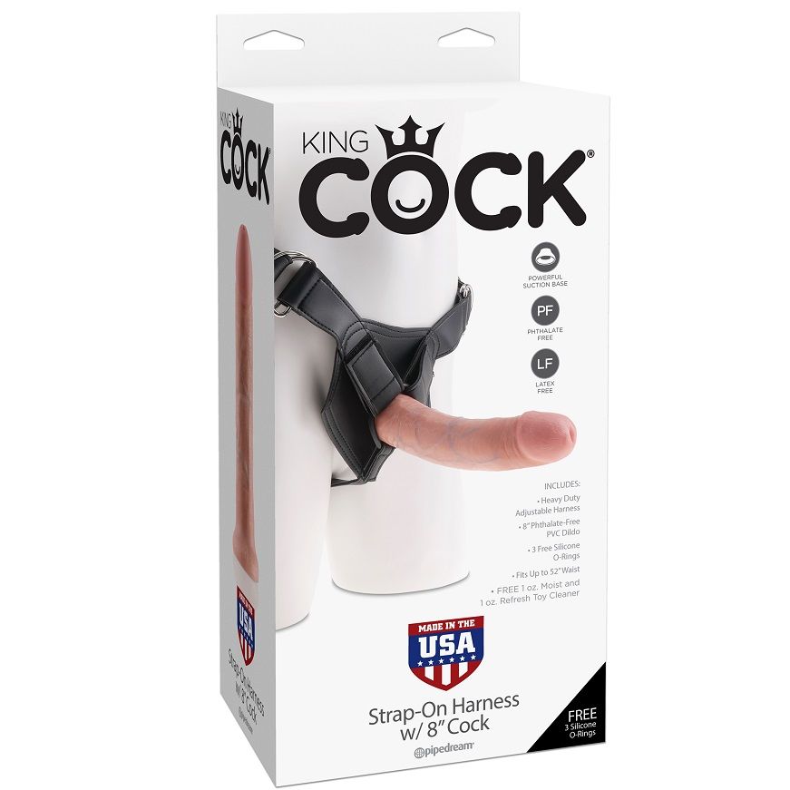 KING COCK - HARNESS CON PENE REALÍSTICO NATURAL 20.3 CM – Bild 5