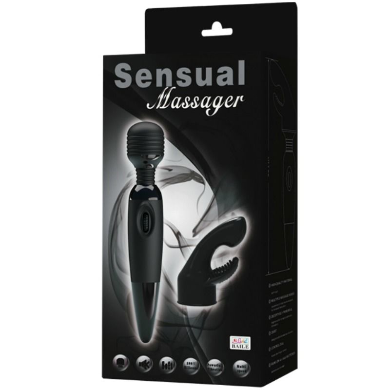 BAILE - SINNLICHER MASSAGER MIT AUSWECHSELBAREM KOPF – Bild 7