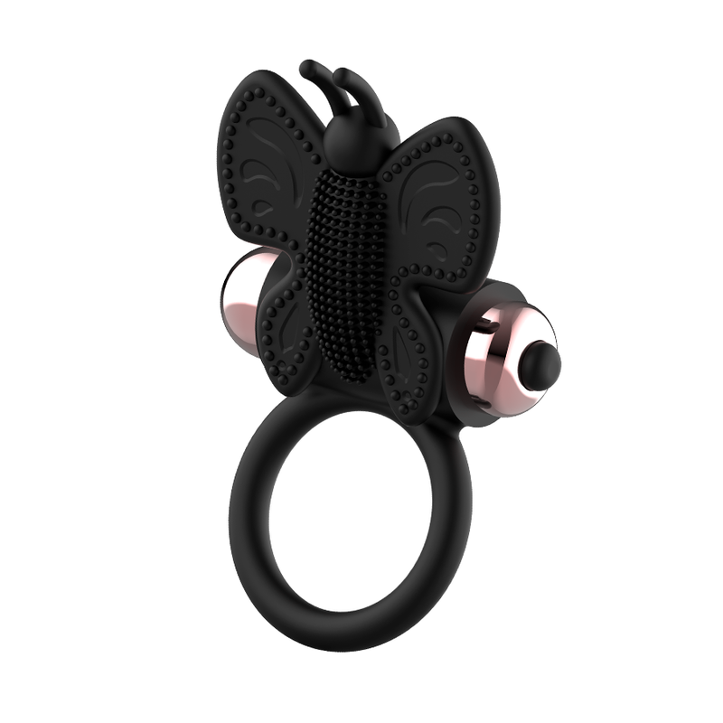 COQUETTE CHIC DESIRE - COCKRING SCHMETTERLING MIT VIBRATOR SCHWARZ/ GOLD – Bild 5