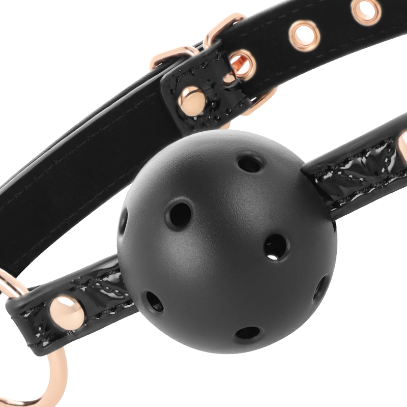 BEGME - BLACK EDITION BALLKNEBEL VEGANES LEDER – Bild 6