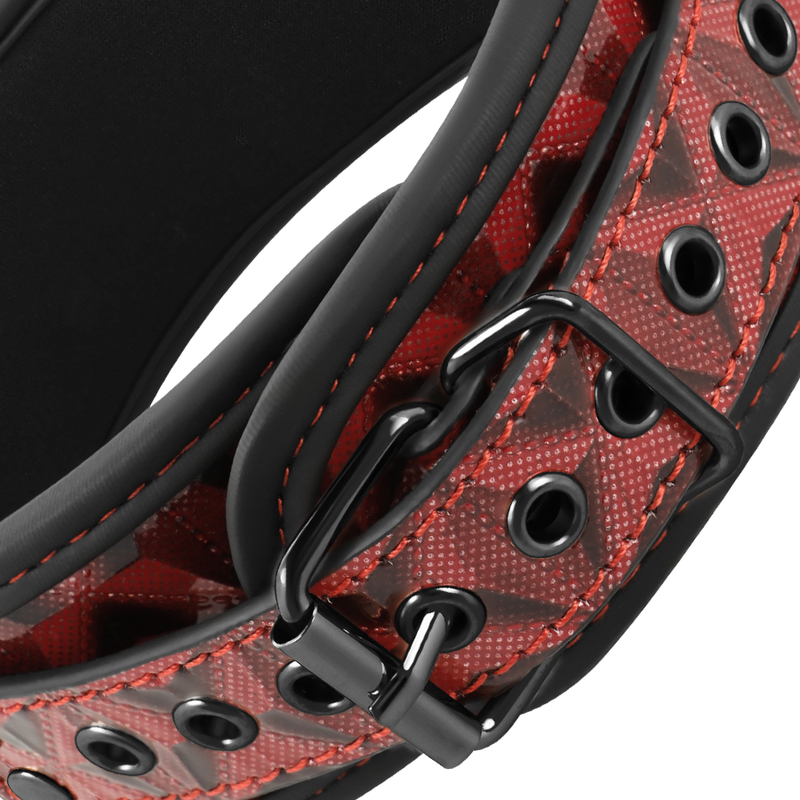 BEGME - RED EDITION PREMIUM VEGANES LEDERHALSBAND MIT NEOPRENFUTTER – Bild 8