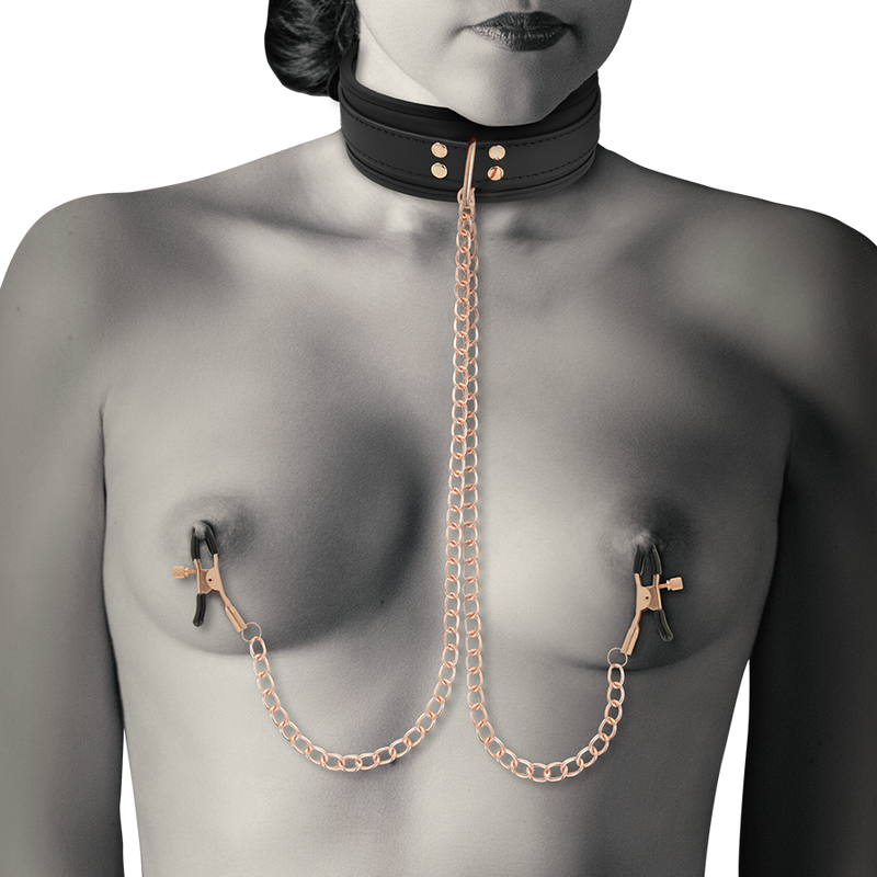 COQUETTE CHIC DESIRE - FANTASY-NIPPELKLEMMEN-HALSKETTE MIT NEOPRENFUTTER – Bild 5
