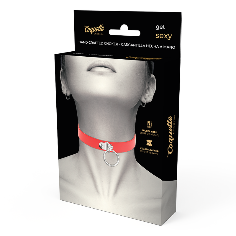 COQUETTE CHOKER CUERO VEGANO – SEXY