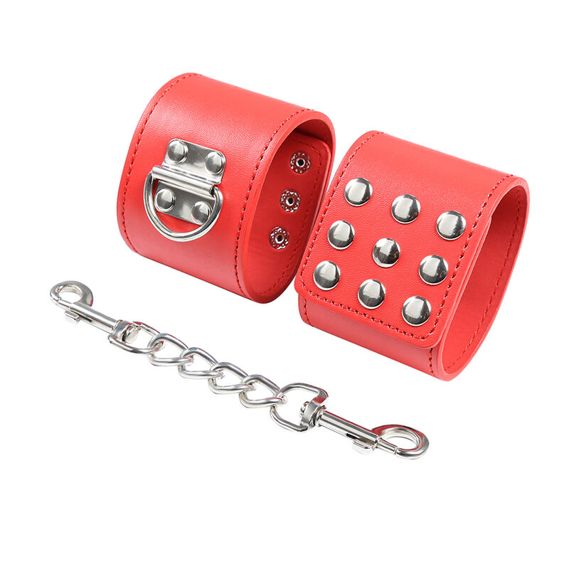 OHMAMA FETISH - ROTE HANDSCHELLEN MIT SCHNAPPVERSCHLUSS - Image 4