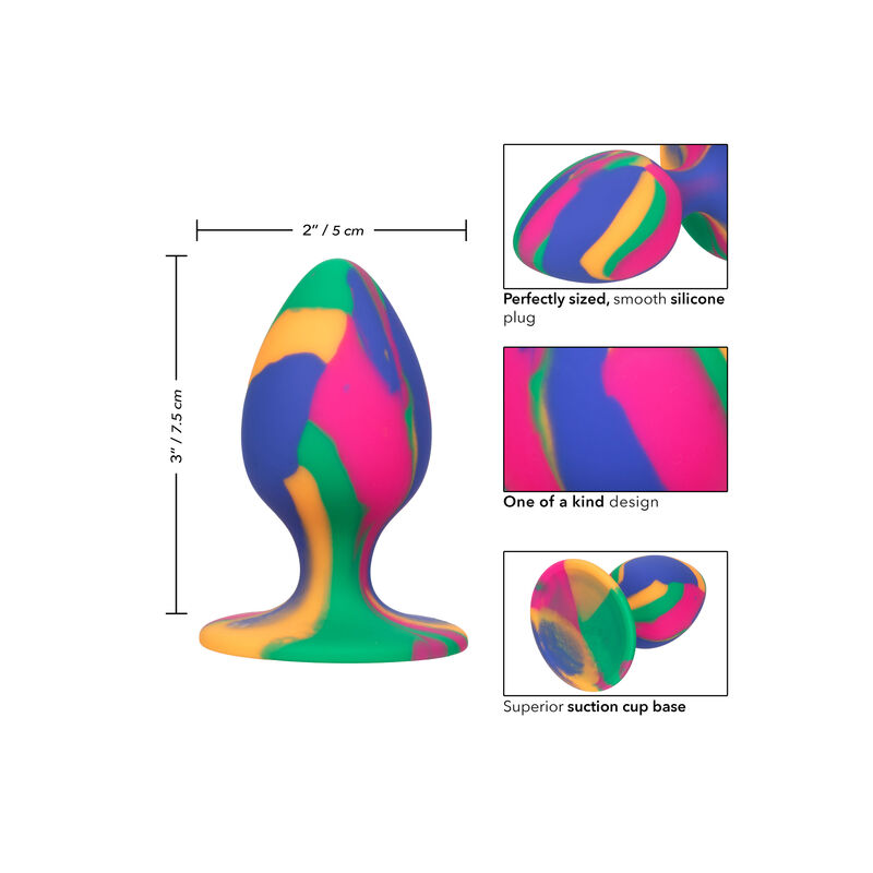 CALEXOTICS - CHEEKY MEDIUM TIE-DYE PLUG ANAL – Bild 4