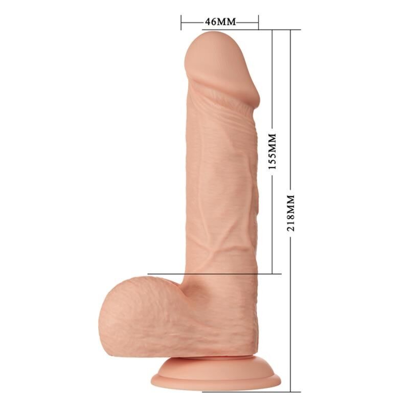 BAILE - SCHÖNE BEGEGNUNG BAHAMUT FLEXIBLER REALISTISCHER DILDO 21.8 CM NATÜRLICH – Bild 8