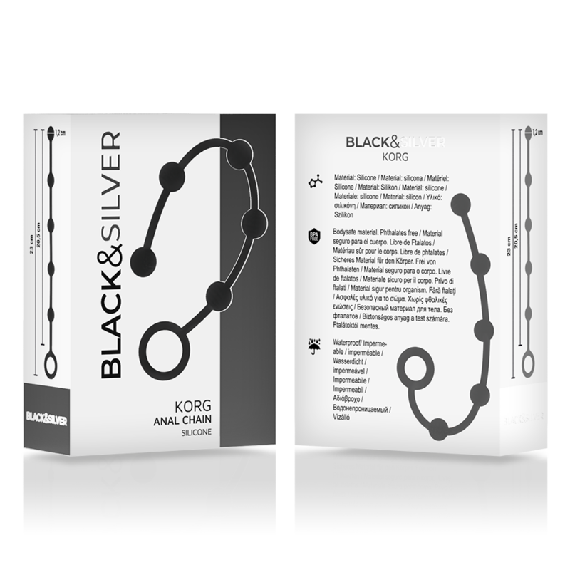 BLACK&SILVER - KORG ANAL ROSENKRANZ SILIKON INITIATION 21 CM – Bild 3
