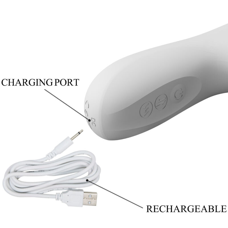 PRETTY LOVE - REESE VIBRATOR MIT SILBERNE ROTATION – Bild 7