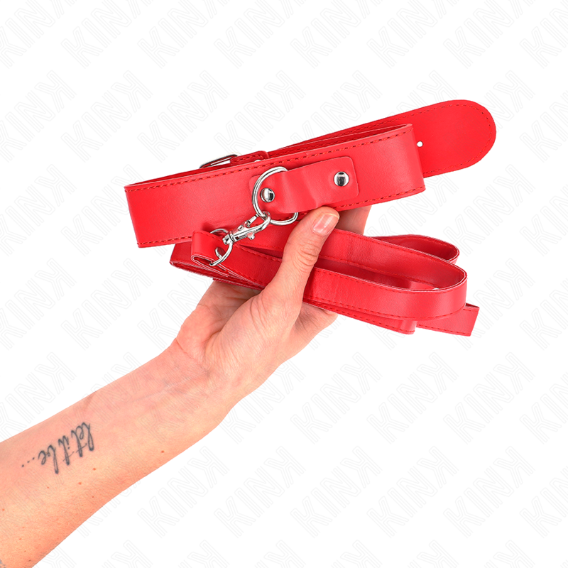KINK - HALSKETTE MIT GÜRTEL 116 CM ROJO GURT VERSTELLBAR 32-50 CM X 8 CM – Bild 2