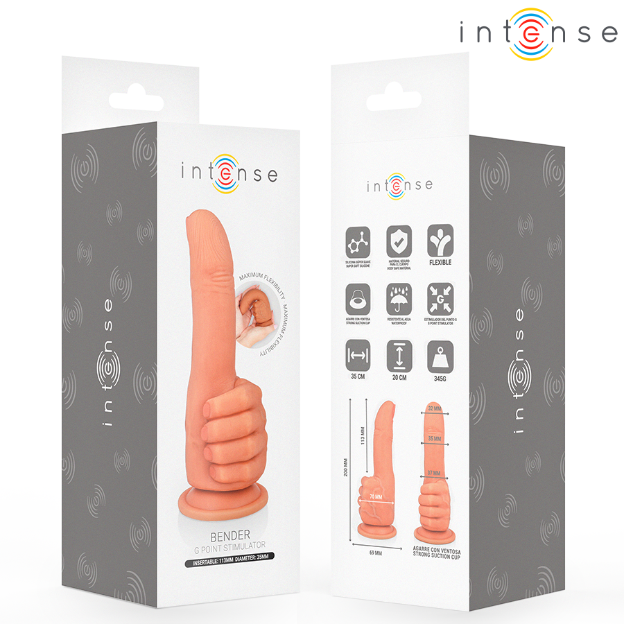 INTENSE - BENDER G-SPOT STIMULATOR FLEXIBLE HAND 11,3 CM – Bild 5