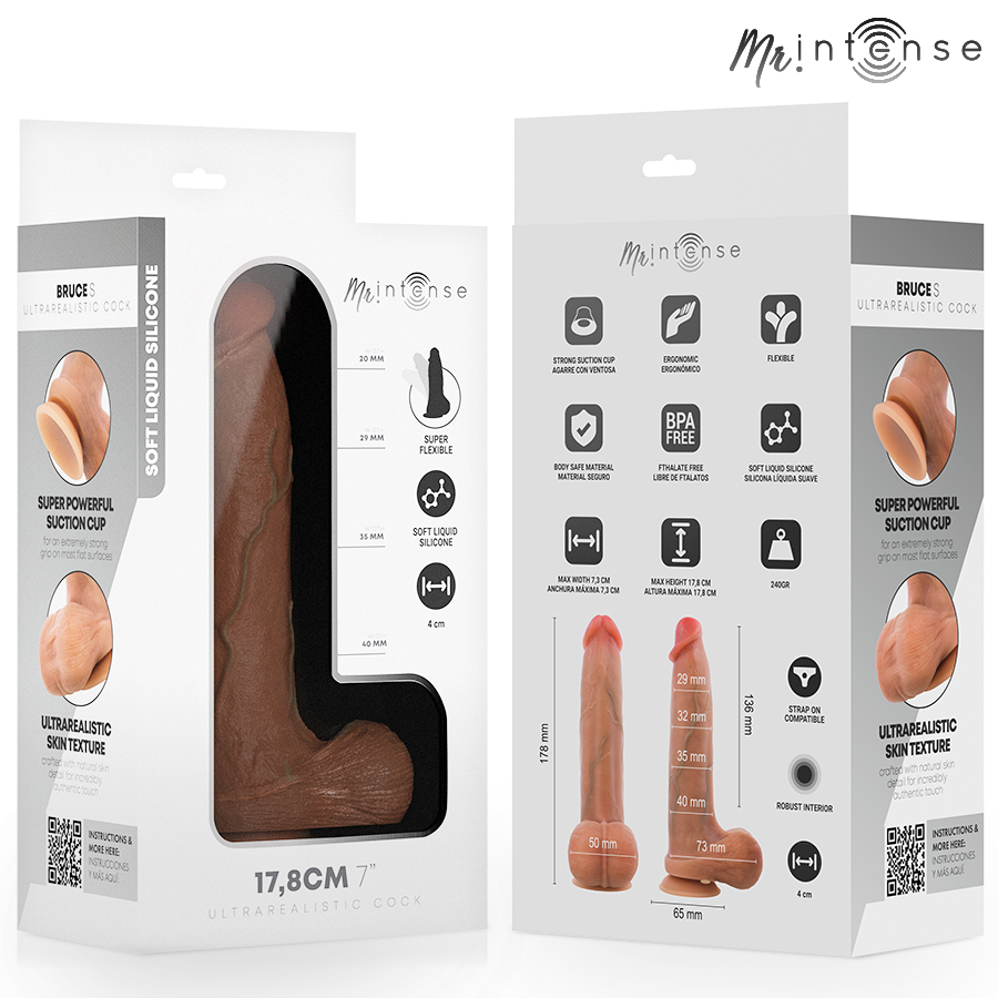 MR INTENSE - BRUCE S ULTRA-REALISTISCHER PENIS MIT HODEN 17,8 CM -Ø- 4 CM – Bild 3