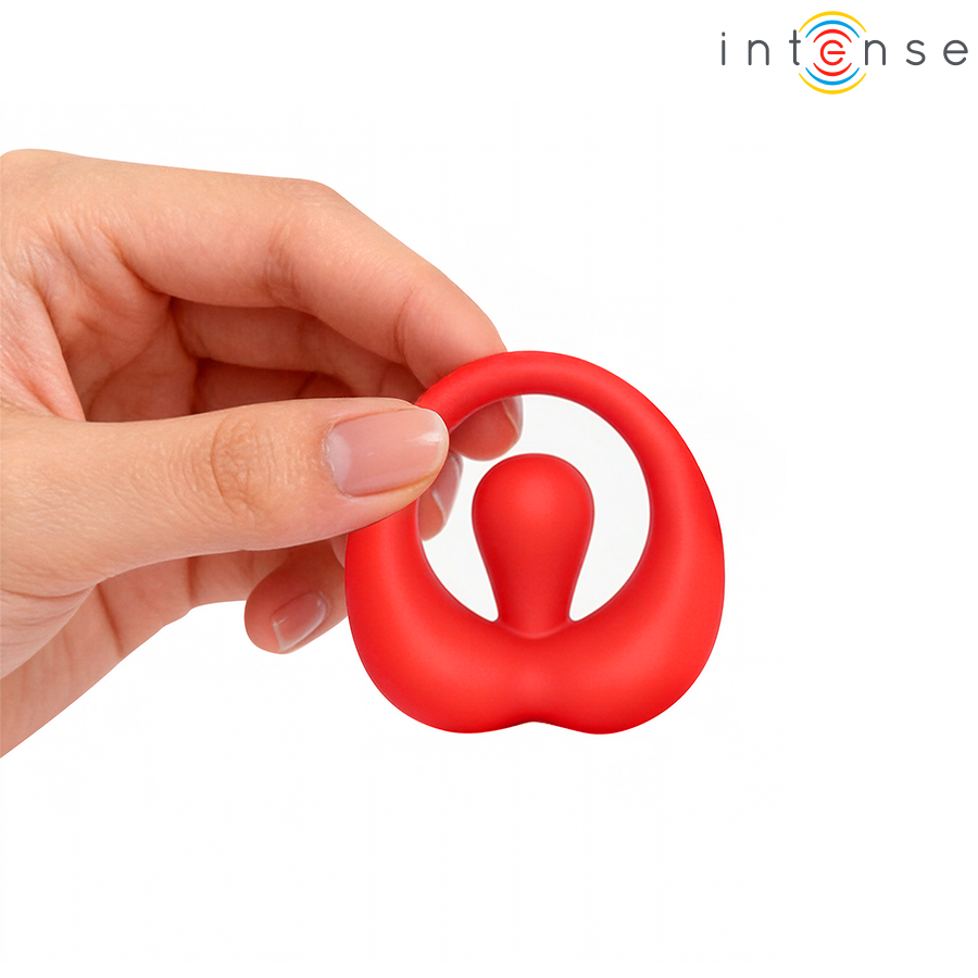 INTENSE - RUSSELL ANILLO VIBRADOR CON ESTIMULACIÓN DE CLÍTORIS ROJO – Bild 3