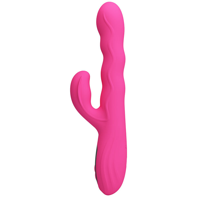 PRETTY LOVE - WINTERS MULTIFUNKTIONS-HASENVIBRATOR MIT LED-ANZEIGE, PINK – Bild 3