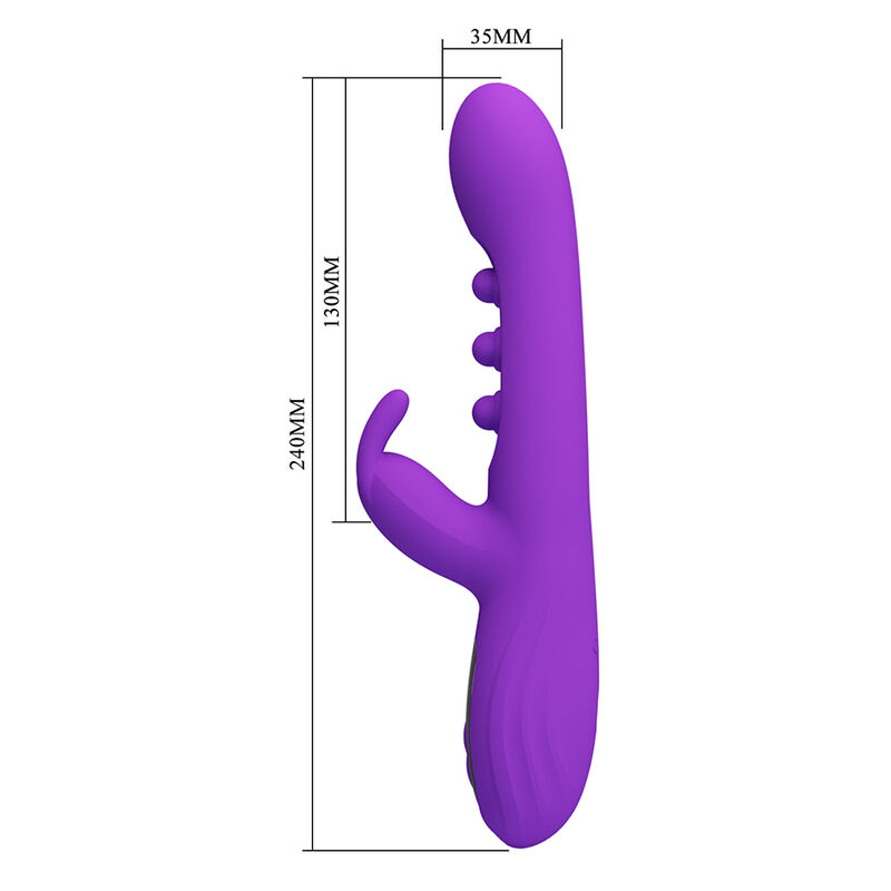 PRETTY LOVE - SABIEN RABBIT VIBRATOR MIT KLOPFSTIMULATION UND LILA LED – Bild 10