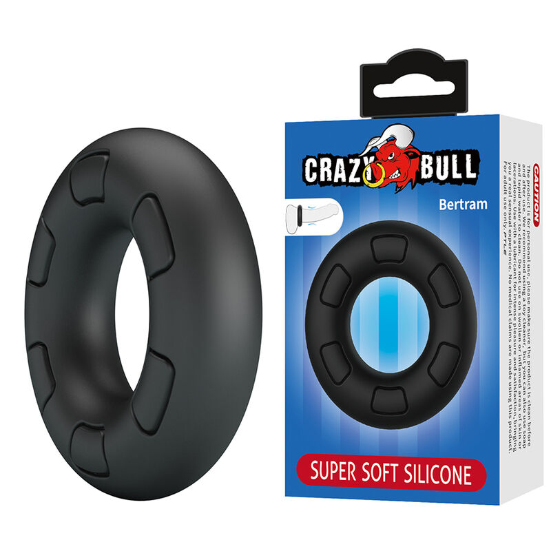 CRAZY BULL - BERTRAM SUPERSOFT SILIKON-PENNISRING SCHWARZ