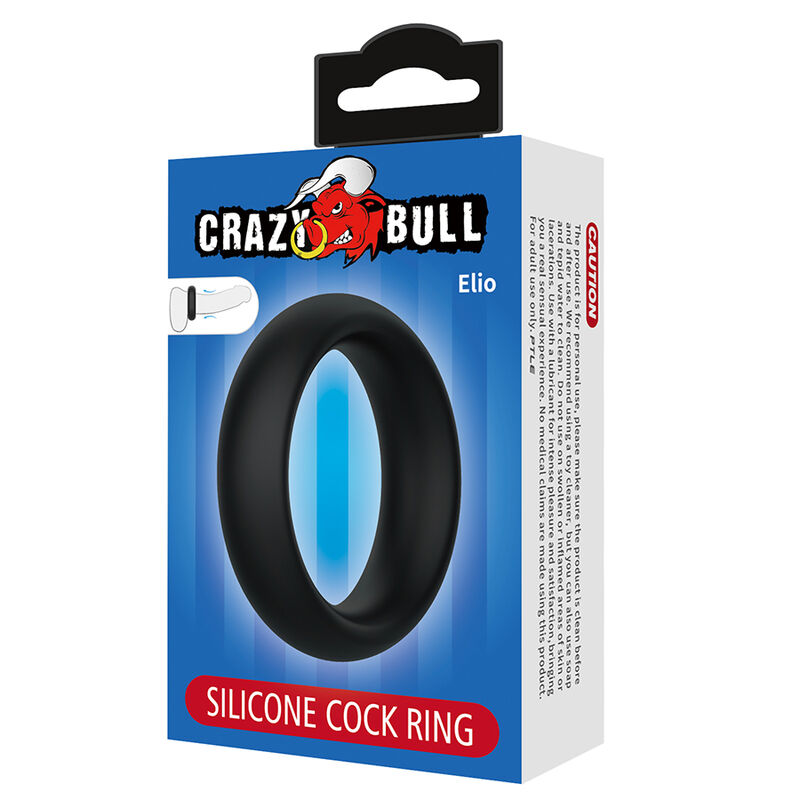 CRAZY BULL - ELIO SILIKON-PENISRING, SCHWARZ – Bild 7