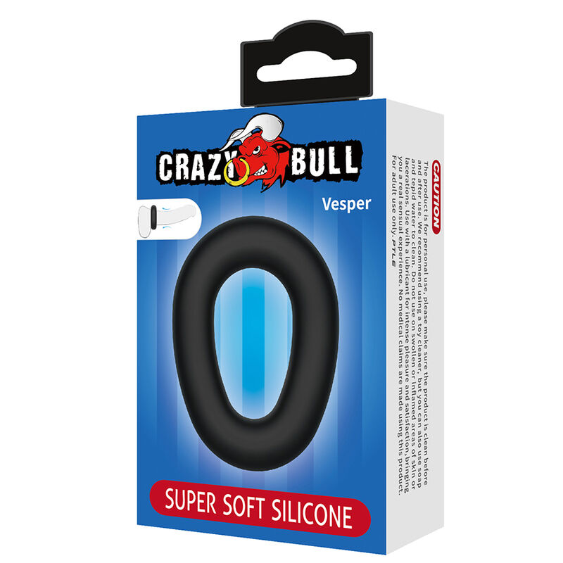 CRAZY BULL - VESPER SUPERSOFT SILIKON-PENNISRING SCHWARZ – Bild 4