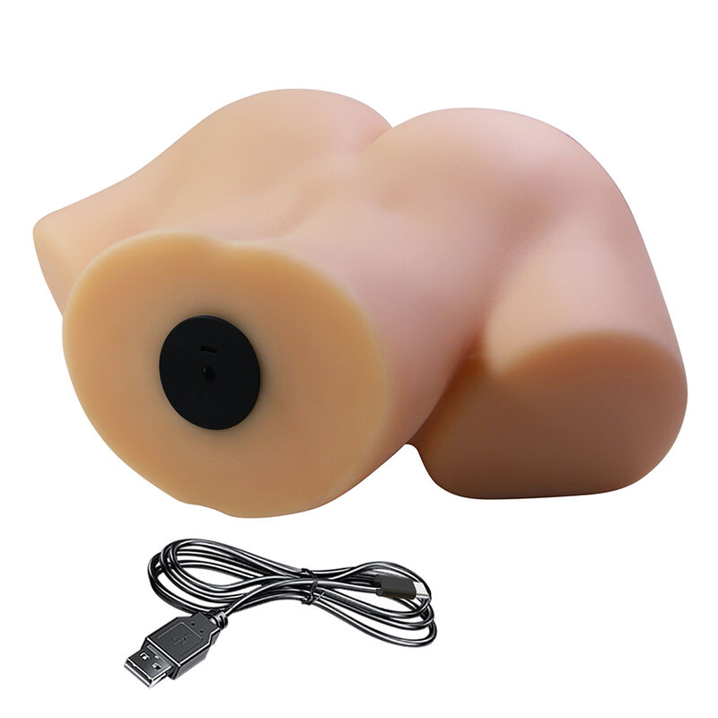 CRAZY BULL - VIVIAN DOPPELTER VAGINAL- UND ANALVIBRATIONSMASTURBATOR FLESH – Bild 7