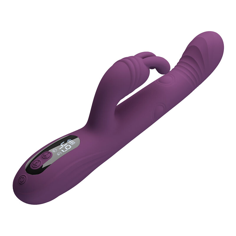 PRETTY LOVE - DEE MULTIFUNKTIONS-HASENVIBRATOR MIT OSZILLIERENDER UND PERKUSSIVER FUNKTION, LILA – Bild 6