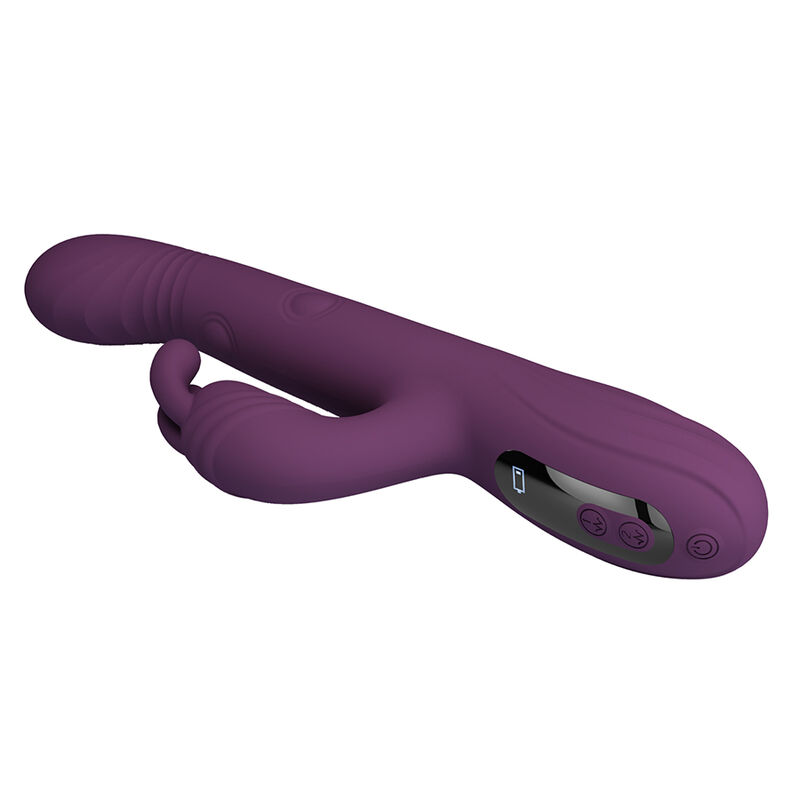 PRETTY LOVE - DEE MULTIFUNKTIONS-HASENVIBRATOR MIT OSZILLIERENDER UND PERKUSSIVER FUNKTION, LILA – Bild 8