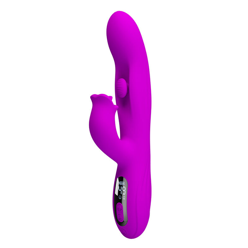 PRETTY LOVE - YALANDA HASE OSZILLIERENDER VIBRATOR MIT LED-ANZEIGE, LILA – Bild 4