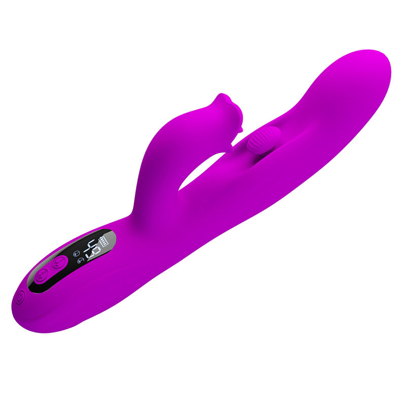PRETTY LOVE - YALANDA HASE OSZILLIERENDER VIBRATOR MIT LED-ANZEIGE, LILA – Bild 5