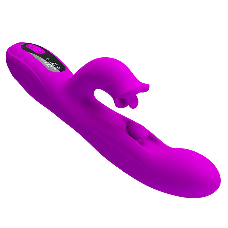 PRETTY LOVE - YALANDA HASE OSZILLIERENDER VIBRATOR MIT LED-ANZEIGE, LILA – Bild 6