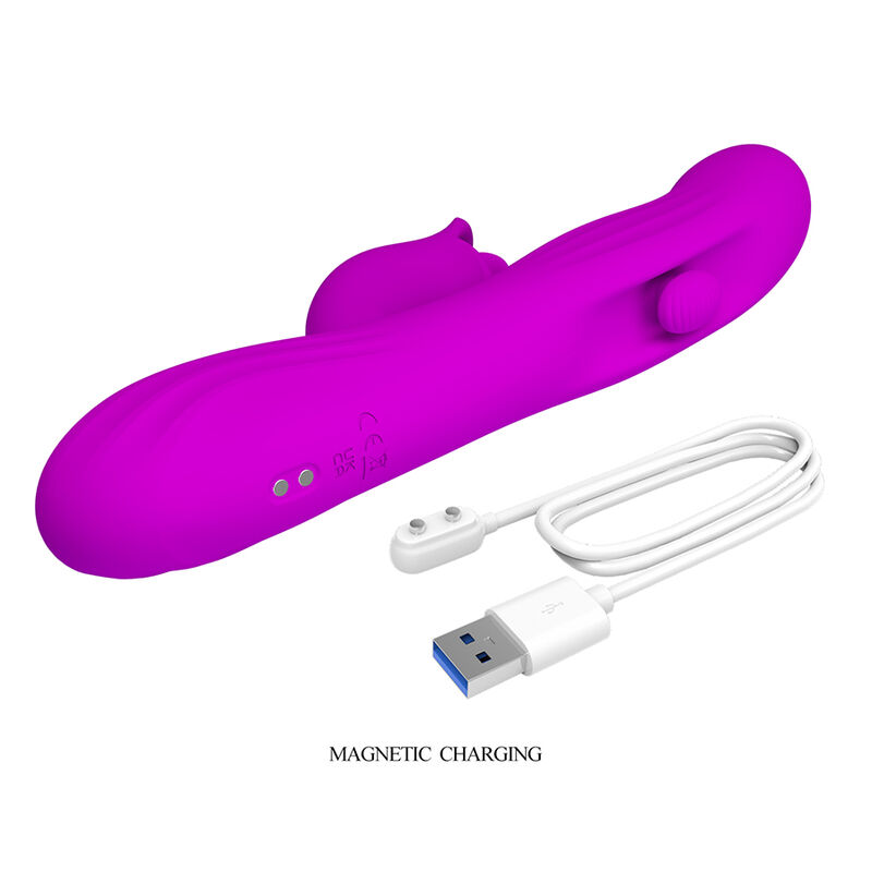 PRETTY LOVE - YALANDA HASE OSZILLIERENDER VIBRATOR MIT LED-ANZEIGE, LILA – Bild 10