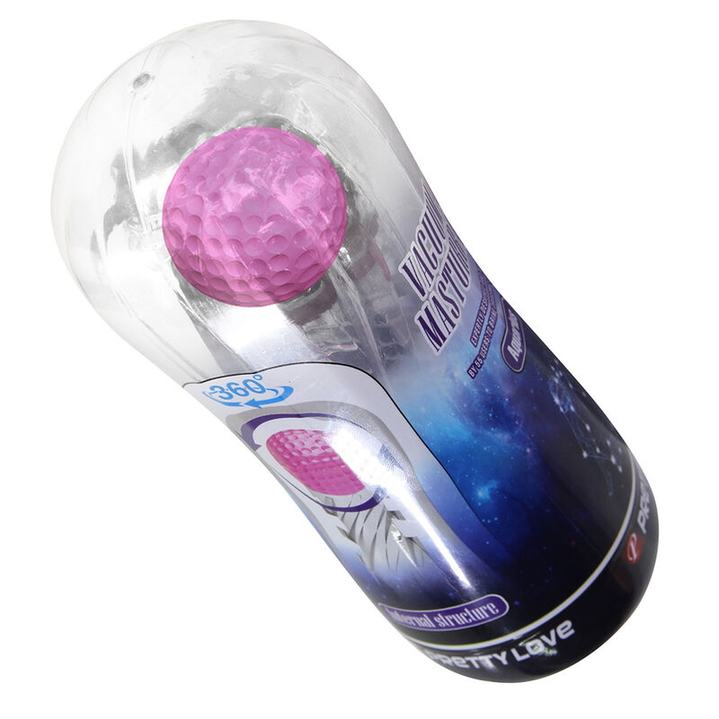 PRETTY LOVE - 360º STRUKTURIERTER MASTURBATIONSBECHER, TRANSPARENT – Bild 5