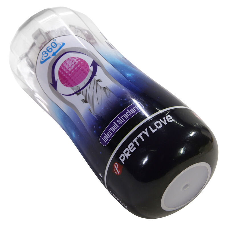 PRETTY LOVE - 360º STRUKTURIERTER MASTURBATIONSBECHER, TRANSPARENT – Bild 7