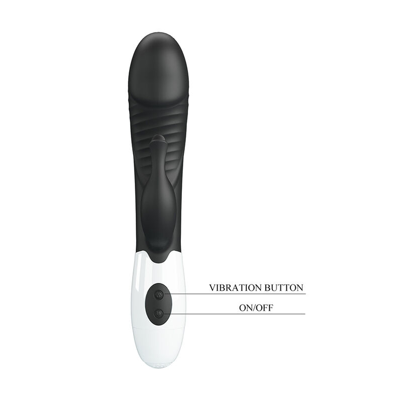 PRETTY LOVE - RASMUSSEN 30-FUNKTIONEN-HASE-VIBRATOR SCHWARZ – Bild 4