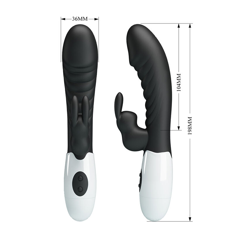 PRETTY LOVE - NAUGHTY BUNNY 30-FUNKTIONEN-HASENVIBRATOR SCHWARZ – Bild 8
