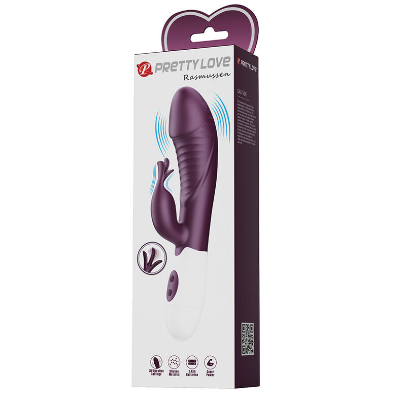 PRETTY LOVE - ROGUE MUSE 30-FUNKTIONEN-HASENVIBRATOR LILA – Bild 3