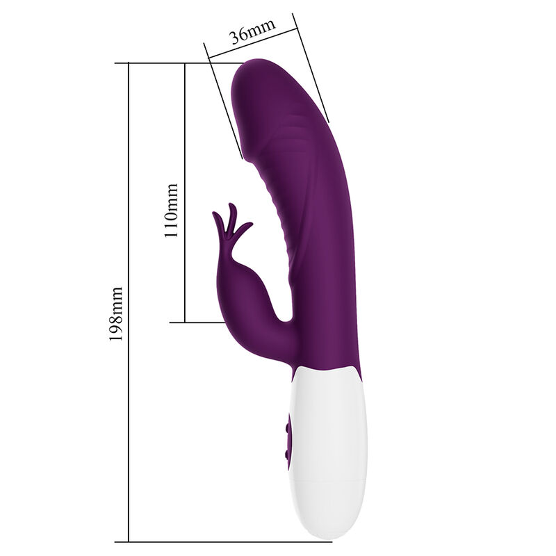 PRETTY LOVE - ROGUE MUSE 30-FUNKTIONEN-HASENVIBRATOR LILA – Bild 5