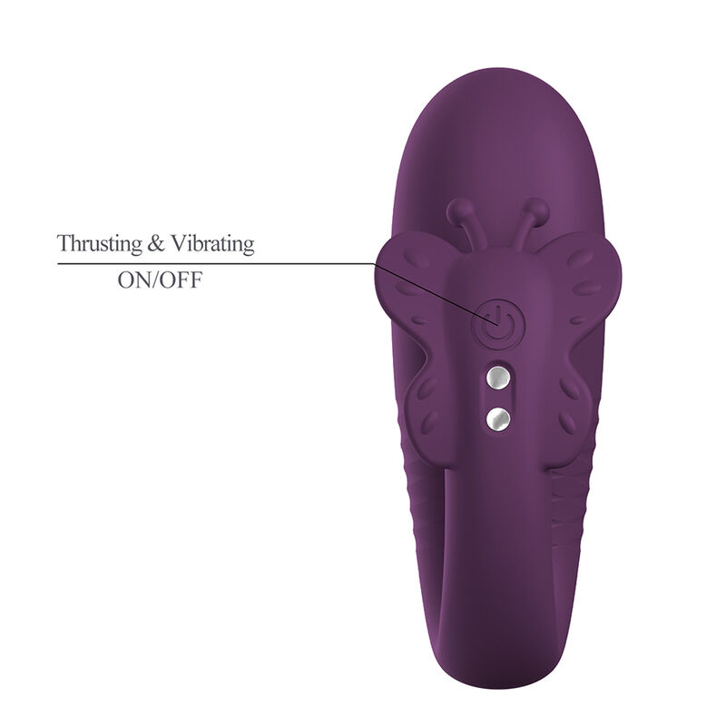 PRETTY LOVE - KLAY STOSS-EI-VIBRATOR, APP-STEUERUNG, LILA – Bild 6
