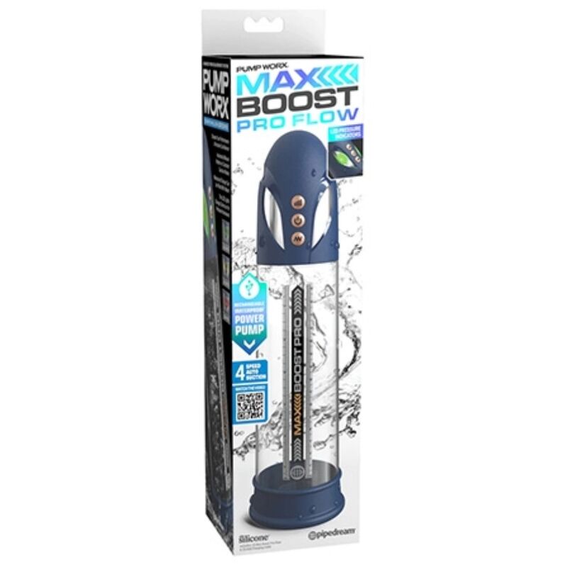 PUMP WORX - MAX BOOST PRO FLOW BLAUE VAKUUMPUMPE 30,5 CM - Image 4