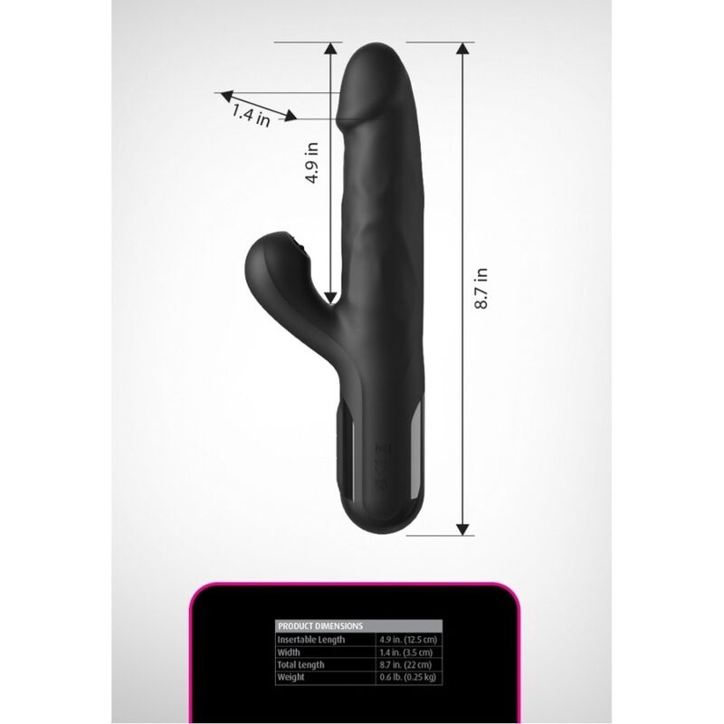 FETISH FANTASY SERIES - SONIX SILIKON-THRUSTER-HASE-VIBRATOR SCHWARZ - Image 5