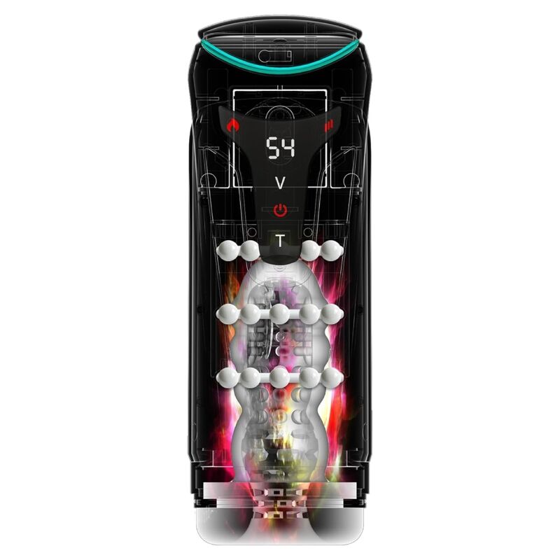 PDX ELITE - MOTO-BATOR PRO THRUSTING STROKER AUTOMATISCHER VIBRATIONS- UND WÄRME-MASTURBATOR 26,5 CM – Bild 6