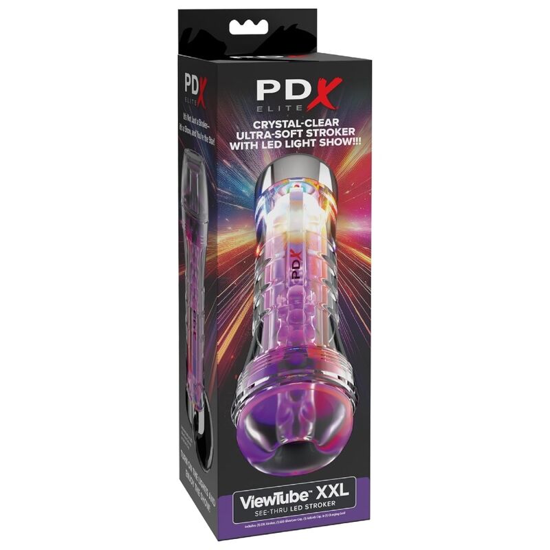 PDX ELITE - VIEWTUBE XXL LED TRANSPARENT STROKER 27,3 CM – Bild 5