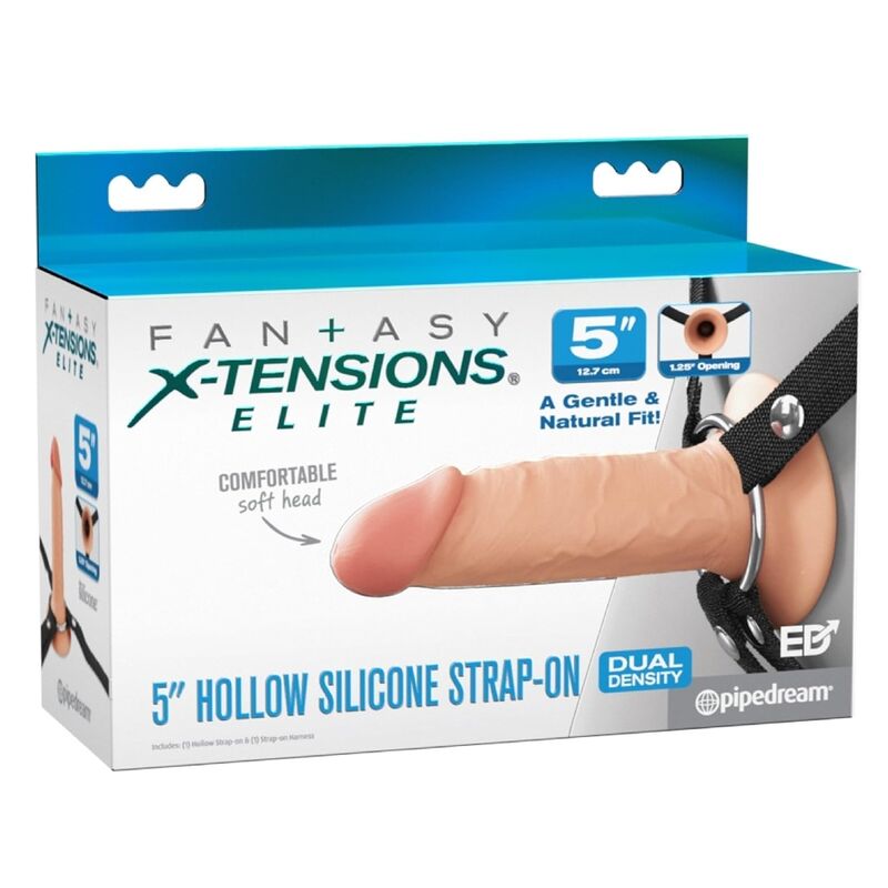 FANTASY X-TENSIONS - ELITE REALISTIC HOLLOW STRAP-ON 12,7 CM – Bild 7