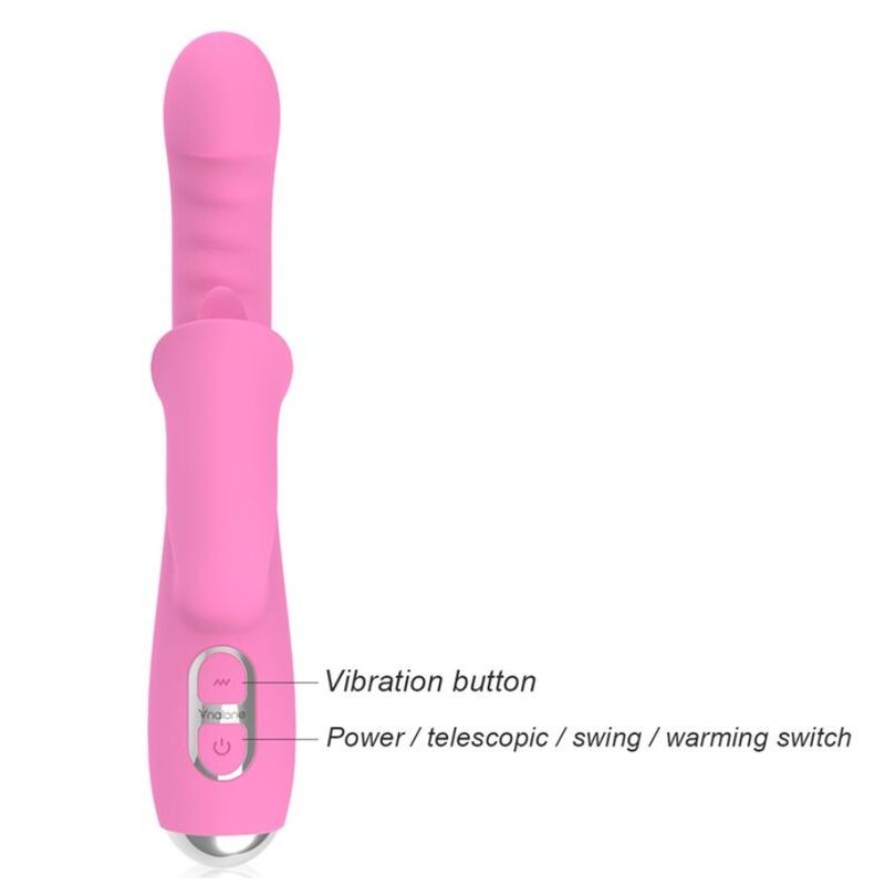 NALONE - T-MAY MAGIC STICK RABBIT VIBRATOR - ROSA – Bild 7