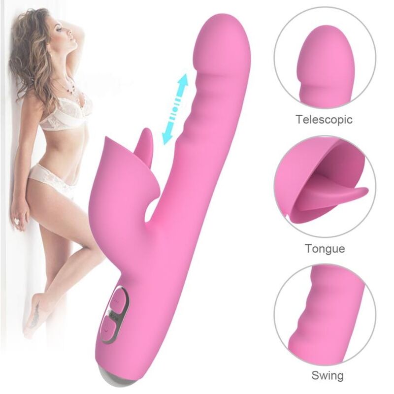NALONE - T-MAY MAGIC STICK RABBIT VIBRATOR - ROSA – Bild 10