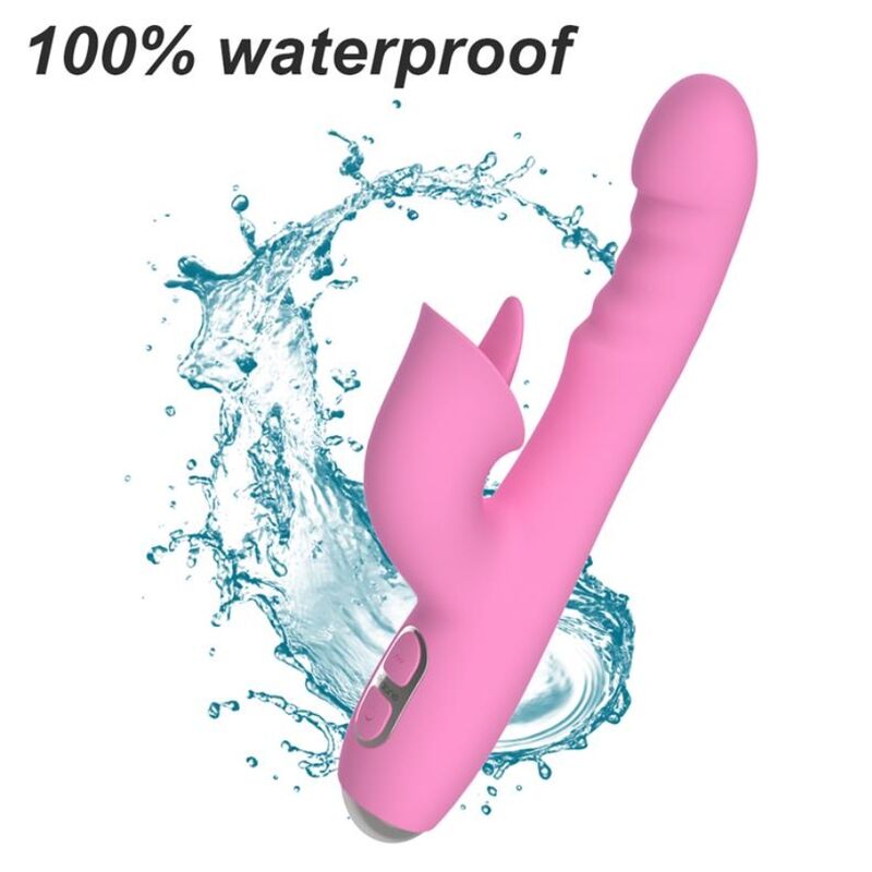 NALONE - T-MAY MAGIC STICK RABBIT VIBRATOR - ROSA – Bild 4