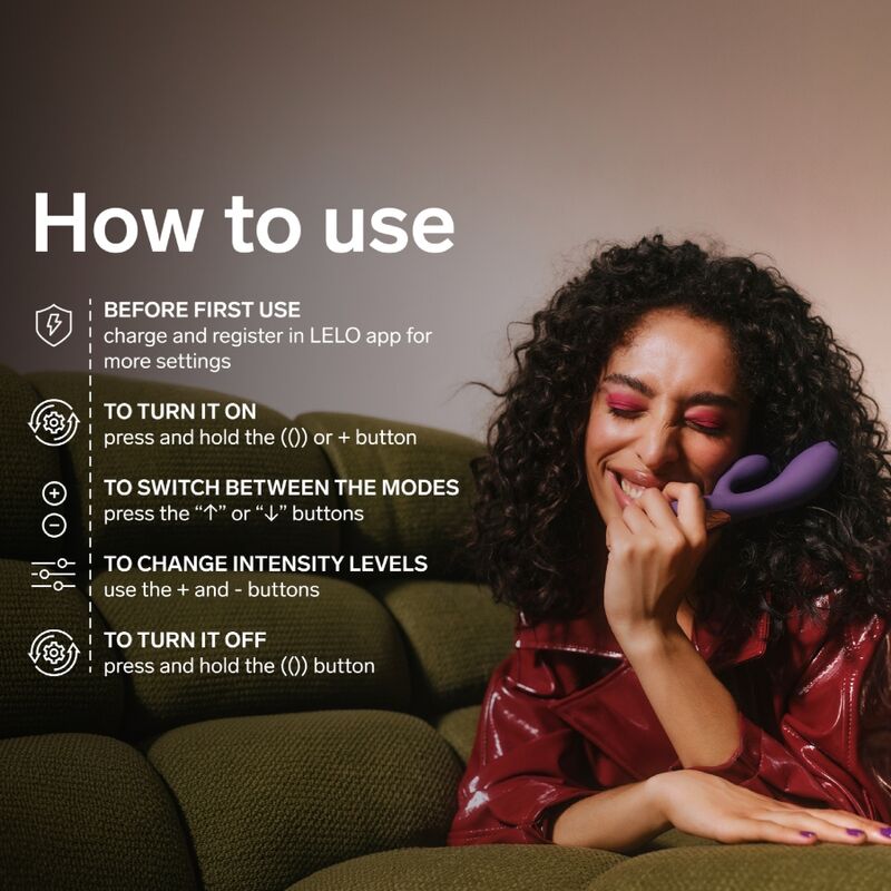 LELO - INA THRUST RABBIT STOSSVIBRATOR LILA – Bild 6