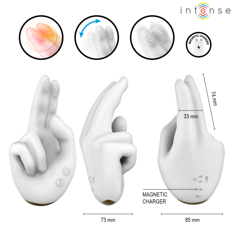 INTENSE - JIMMY HANDGEFORMTER MULTIFUNKTIONSSTIMULATOR MIT VIBRATION UND WÄRME – Bild 8