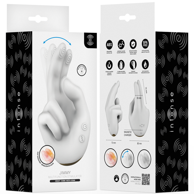 INTENSE - JIMMY HANDGEFORMTER MULTIFUNKTIONSSTIMULATOR MIT VIBRATION UND WÄRME – Bild 5