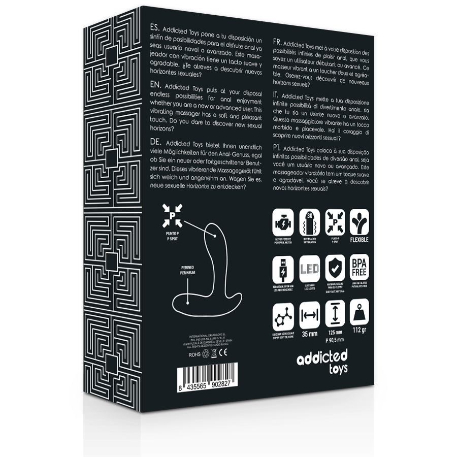 ADDICTED TOYS - ANAL MASSAGER SCHWARZE VIBRATION - Image 5