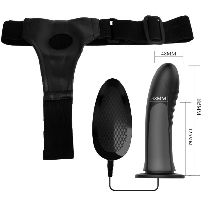 PRETTY LOVE - MYRON STRAP-ON MIT VIBRATION UND HOHLDILDO - Image 5