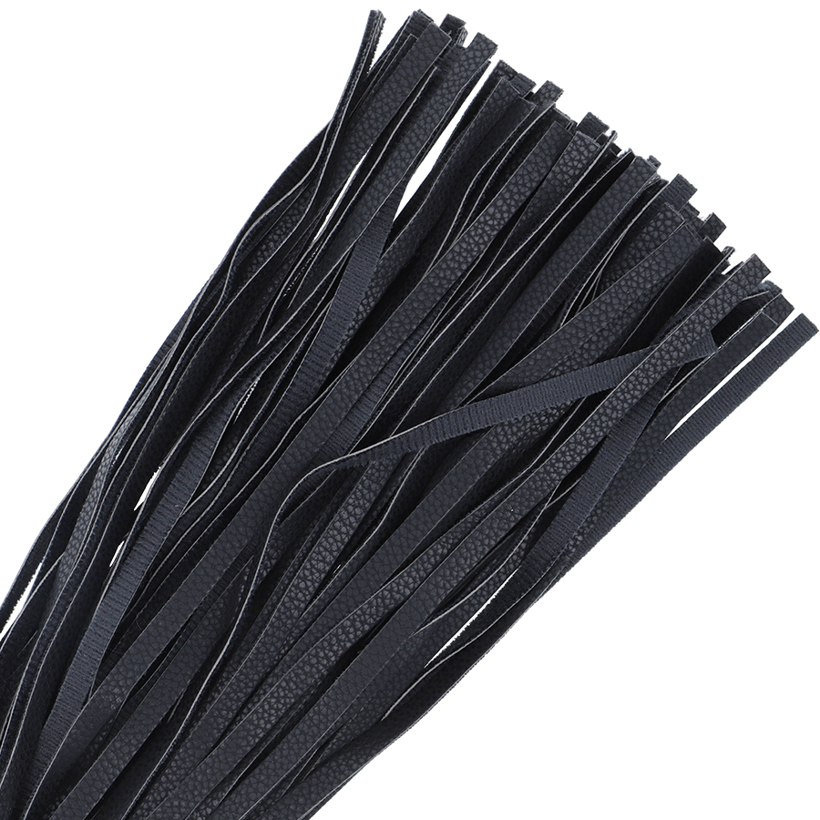 DARKNESS - SCHWARZE BONDAGE-PEISTE 42CM AUS LEDER – Bild 3