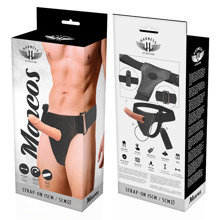 HARNESS ATTRACTION - RNES HOHLRAHMEN MIT VIBRATOR 15 CM -O- 5 CM – Bild 7